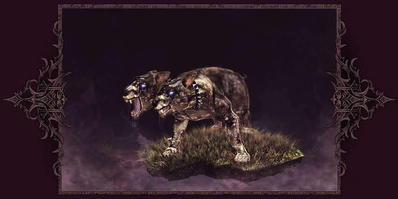 Tollwütiger Zwillingshund Tollwütiger Zwillingshund